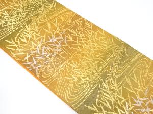 アンティーク　流水に笹模様織り出し袋帯（材料）